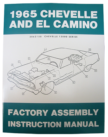 CHEVELLE 1965 Malibu/El Camino/Nova Body Shop Manual 65 