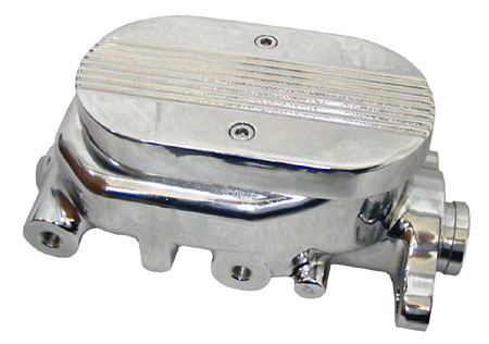 Street Rod, Hot Rod and Classic Truck Chromed Aluminum Master Cylinder with  Custom Lid