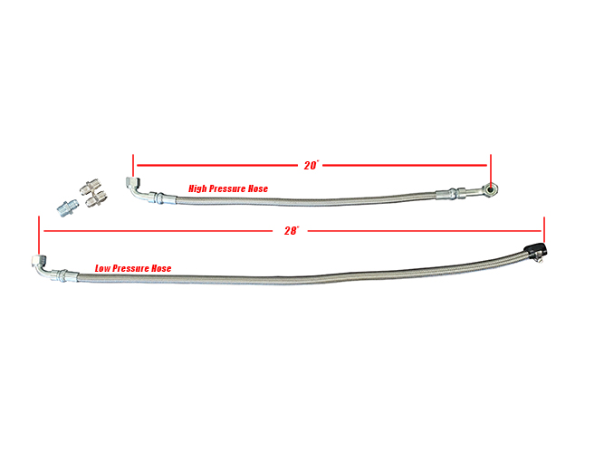 Saginaw Power Steering Hose Kit For GM Steering Box with Flare Fittings  (Pre-'78) - March Performance
