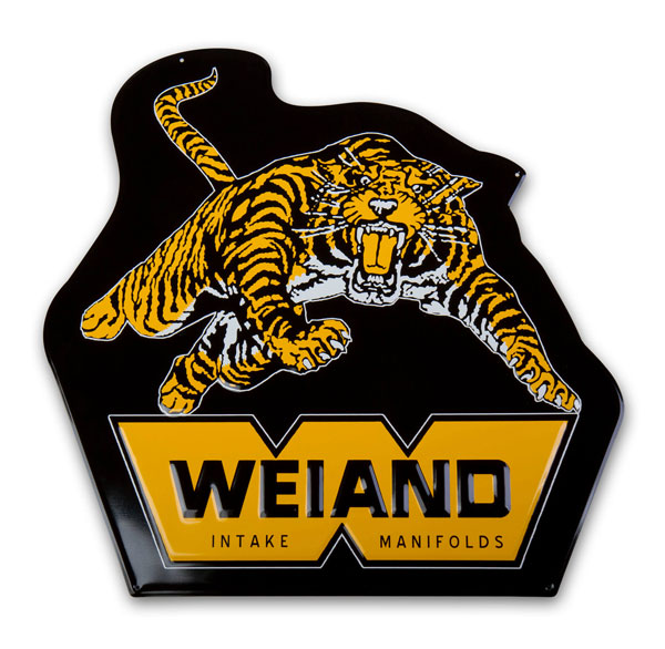 Weiand Retro Tiger Metal Sign
