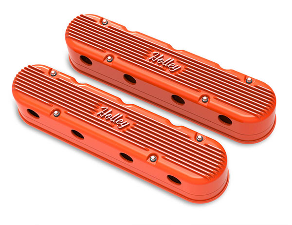 Holley Gen III/IV LS 2-Piece Vintage Holley Series Aluminum Valve Covers