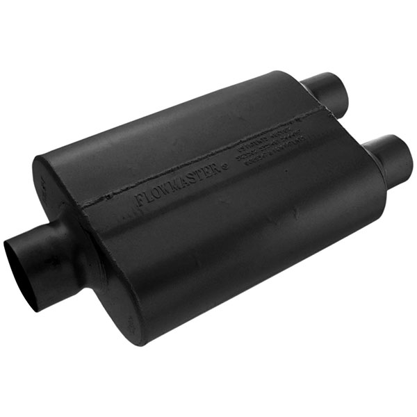 Flowmaster 40 Series Muffler, 3" Single In, 2.50" Dual Out