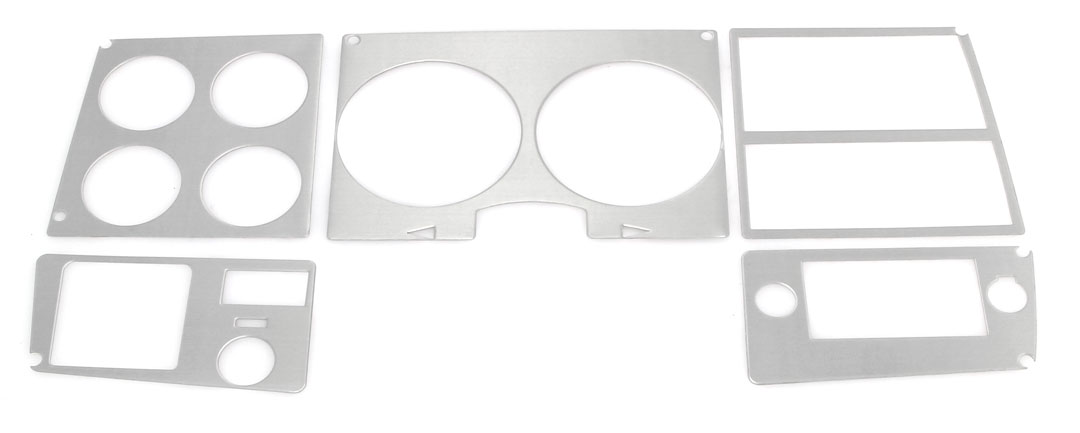 1978-80 Chevy / GMC Truck Dash Bezel Trim - Brushed Aluminum, With AC 