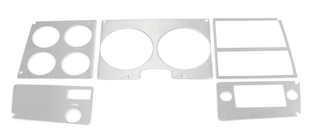 1978-80 Chevy / GMC Truck Dash Bezel Trim - Brushed Aluminum, No AC