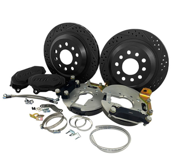 POL - 12" Rear Disc Brake Conversion, GM 10-12 Bolt BLACKOUT, Baer Track 4