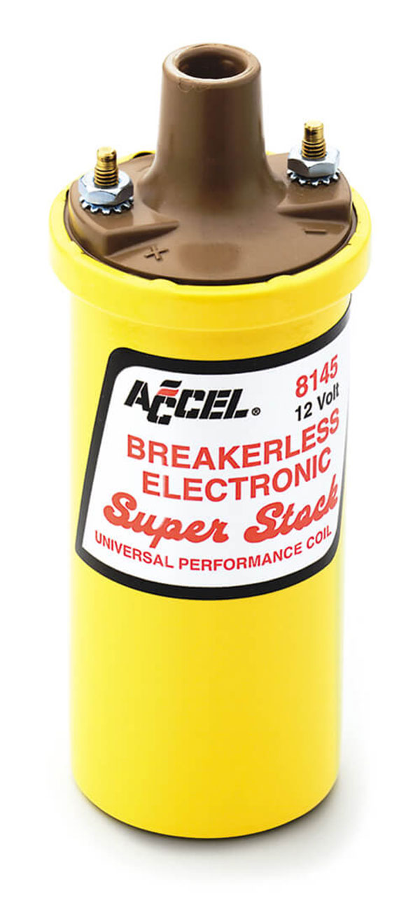 Accel 8145ACC Super Stock Breakerless Electronic Ignition Coil, Yellow