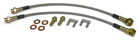 Disc Brake Conversion Hose Kit, Front, Braided Stainless