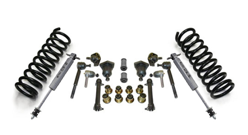 1955-57 Chevy Belair Front Suspension Rebuild Kit, Super Deluxe with Polyurethane Bushings