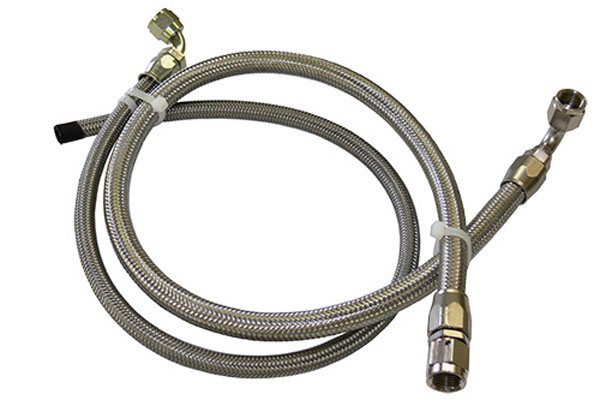 Rack and Pinion Power Steering Hose Kit, Braided Stainless