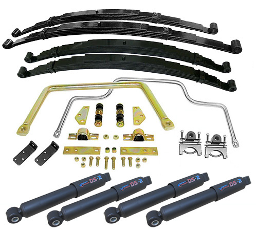 1955-59 Chevy, GMC Truck Stage 2 Multi Leaf Spring Suspension Kit, Lowered