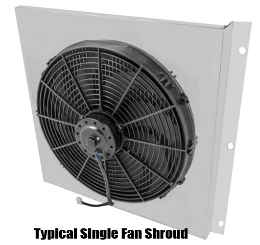 1967-70 Ford Mustang & Mercury Cougar Electric Fan and Shroud Kit, 16" Fan for 24" Core