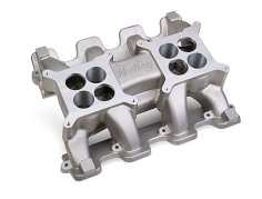 Holley LS Carbureted Manifold - 2x4 Dual Plane