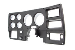 1973-74 Chevrolet / GMC Truck Dash Bezel, Black with Chrome Details, With A/C