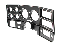 1978-80 Chevrolet / GMC Truck Dash Bezel, Black with Chrome Details, With A/C 