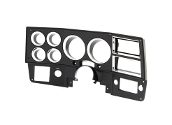 1984-87 Chevrolet / GMC Truck Dash Bezel, Black with Chrome Details, With A/C 