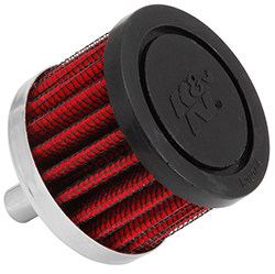 K & N Steel Base, Rubber Top Crankcase Vent Filters, 2" O.D.