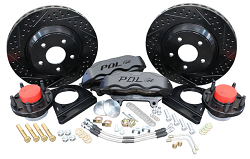 POL - 70-81 GM F Body, 73-77 A Body and 75-79 Nova 13" BLACKOUT Track 4, Disc Brake Conversion by Baer