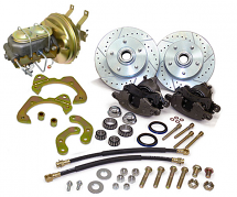 1963-64 Chevy Corvette Power Front Disc Brake Conversion Kit, Large GM Calipers