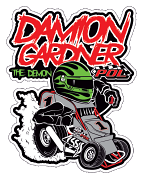 POL-Performance Online / Damion Gardner Sprint Car Cartoon Decal