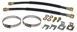 Rear Disc Brake Hoses and Mounting Kit, Rubber