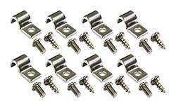 Stainless Steel Fuel and Brake Line Clamps, Single