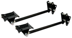 1968-74 Chevy Nova Traction Bar with Shock Relocation Kit and Adjustable Drag Shocks