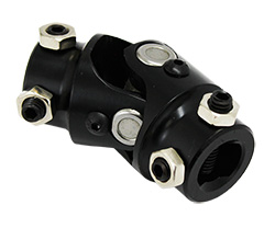 Universal Joint Connector U Joint Coupler ID 14mm OD 28mm Round Black Single Universal Steering Shaft U Joint 