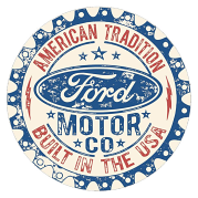 Ford Built in the USA Aluminum Sign