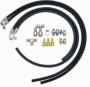 Hydropower Hose Hook Up Kit with Fittings, Rubber