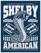 Shelby American Metal Sign