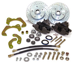1963-64 Chevy Corvette Front Disc Brake Conversion Kit, Large GM Calipers