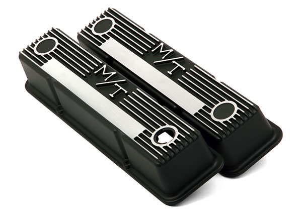 Holley M/T Valve Covers - Vintage Style - Finned - SBC